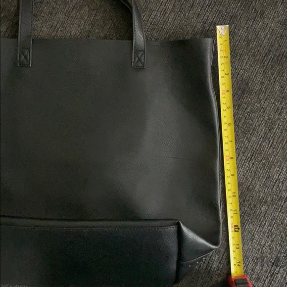 Faux Leather American Eagle Black Crossbody Tote - Picture 5 of 6